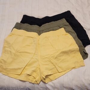 Old Navy Women's Cargo Shorts - Sunny Yellow, Olive Green, Classic Black